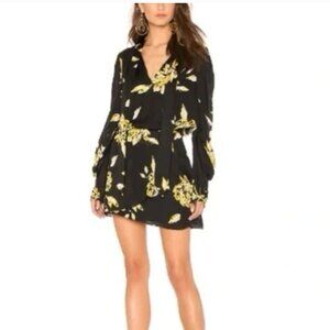 JOIE Gyan Floral Print Long Sleeve Silk Mini Dress- NEW with tags!